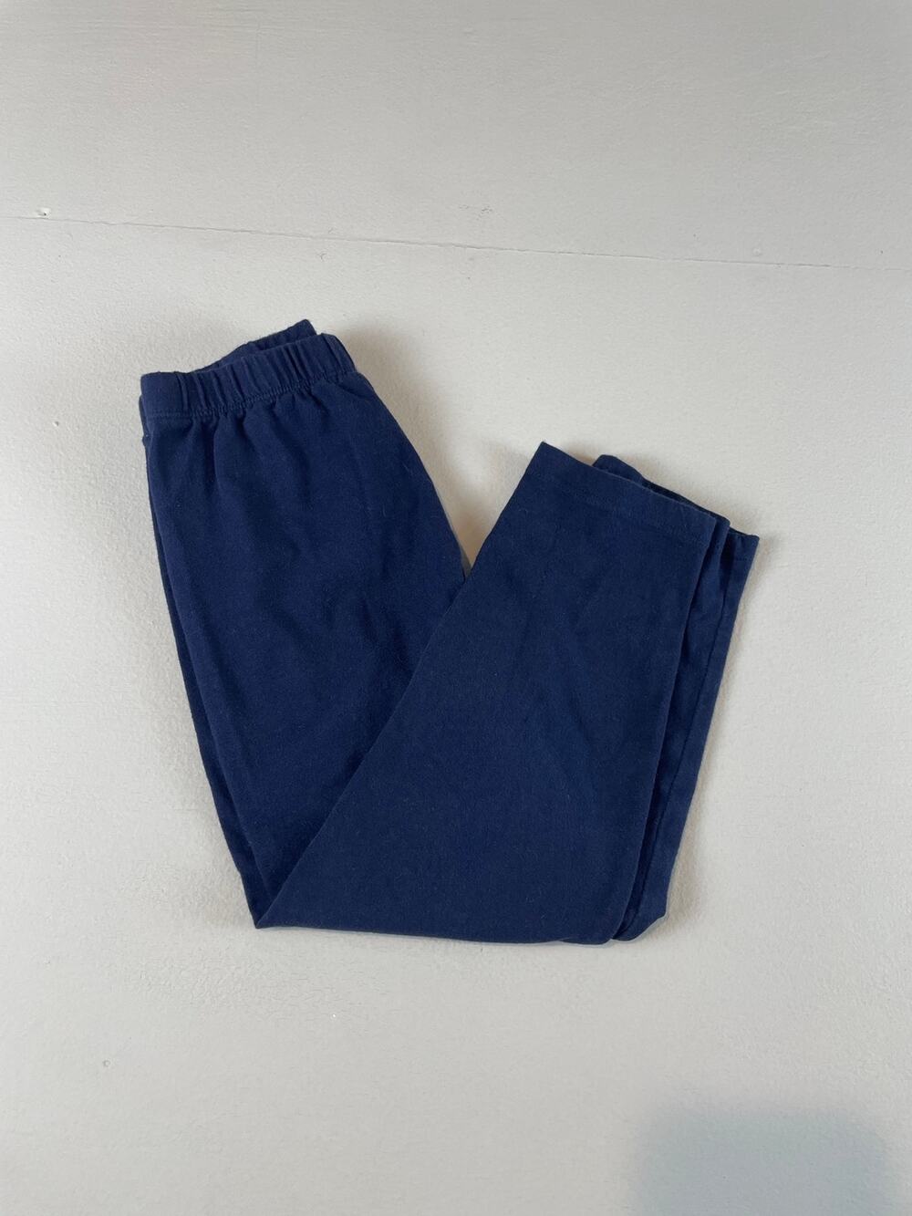 Gap Kids Pull-on Knit Leggings S 6 to 7 Navy Organic Cotton Stretch